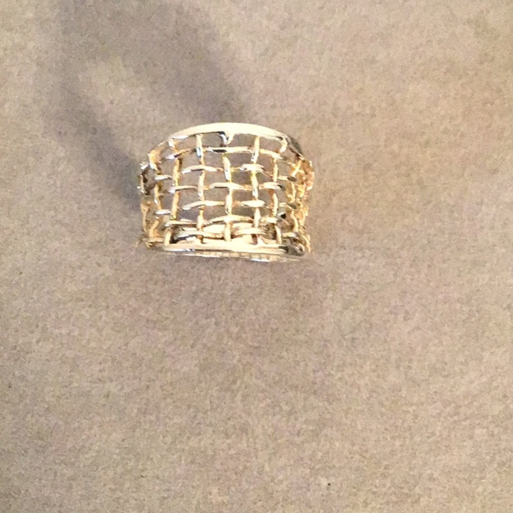 Sterling Silver Open Weave Ring - Picture 2 of 6